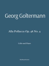 Goltermann Alla Pollacca Op 48 No 4 for Cello and Piano P.O.D cover